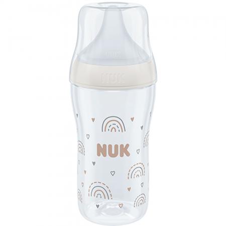 NUK Perfect Match Babyflasche mit weichem Silikon-Trinksauger